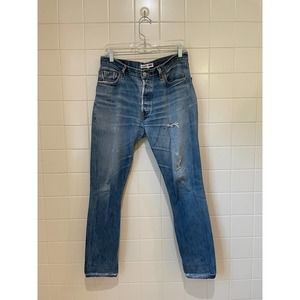 Redone Vintage Levis Size 29 Straight Skinny Midrise